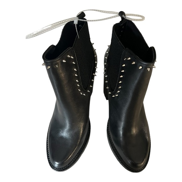 Gianni Bini Black RaantaTwo Studded Lug Sole Platform Booties NWOB Size 8.5&10M - Picture 12 of 16